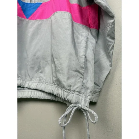 Vintage Nike Vaporwave Pink Windbreaker Retro 90's Packable Pouch Strap Jacket